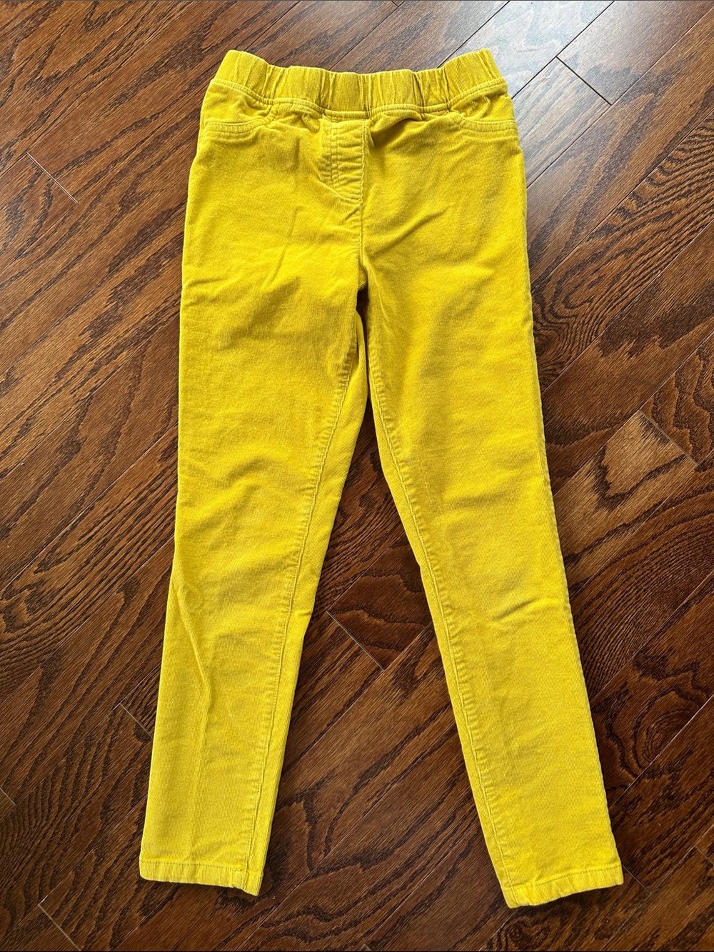 Mini Boden Autumn Yellow Pull-On Stretch Cord Pants